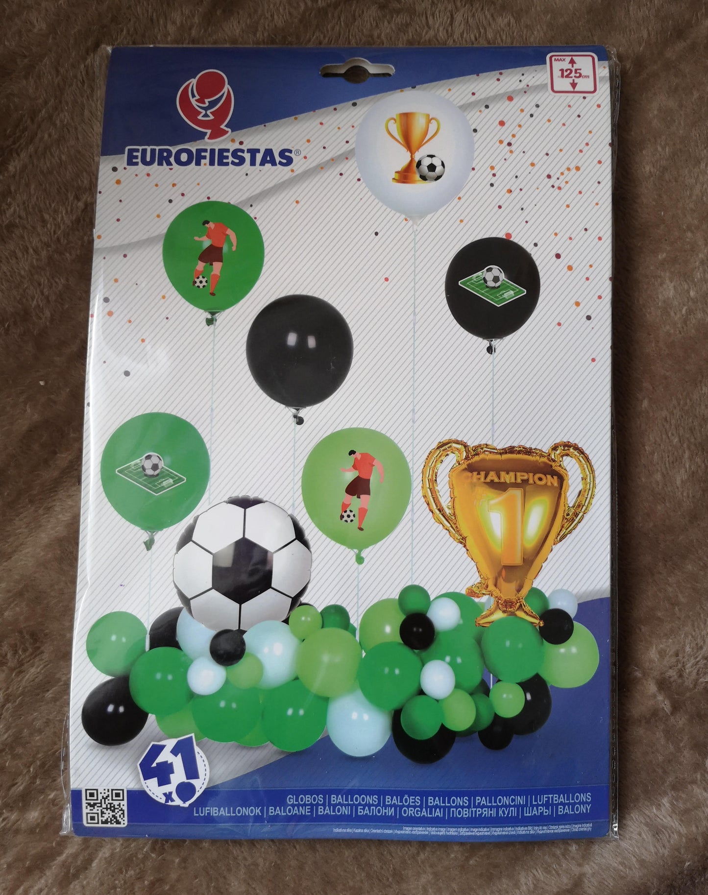 Balionų dekoracija "Futbolas"