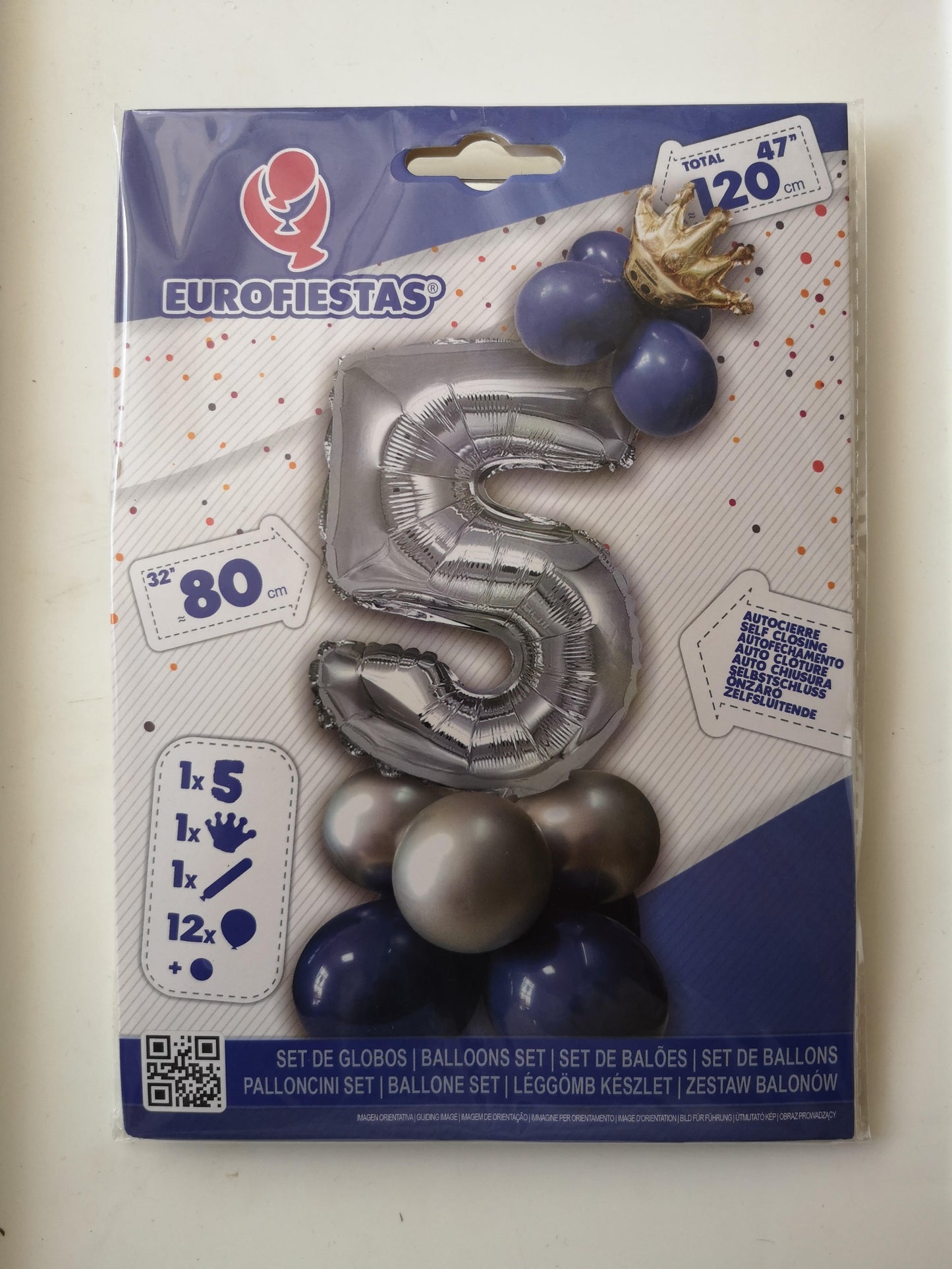 Balionai su skaičiumi "5"