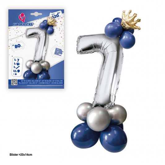 Balionai su skaičiumi "7"