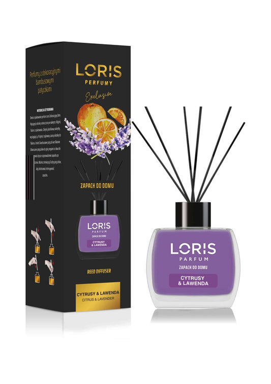 Namų kvapas "Loris" su lazdelemis, citrusų ir levandų kvapas