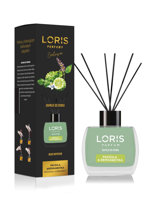 Namų kvapas "Loris" su lazdelemis, bergamočių ir pačiulių kvapas