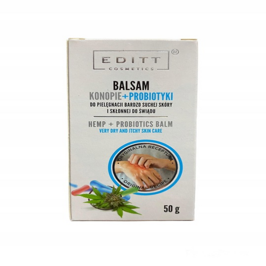 Kanapių probiotikų balzamas sausai odai